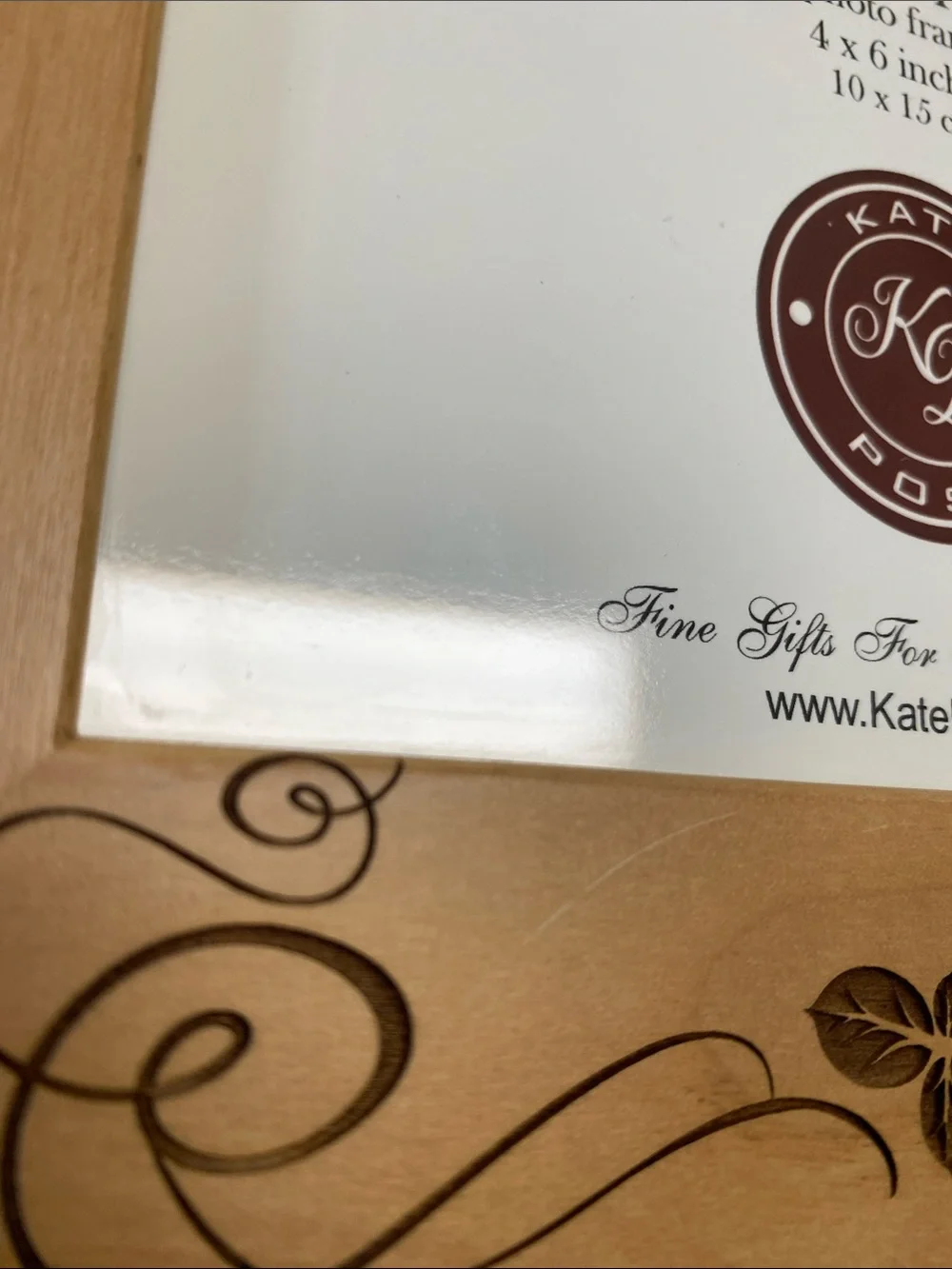 'Mother of the Groom' Wood Frame 4x6 by KATE POSH scroll work